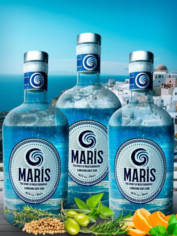 3 Garrafas Gin Maris 750ml